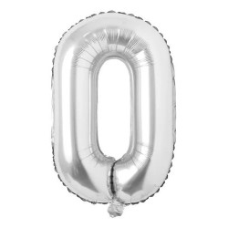 Globos Numeros - Plateados - 32" - 70 cm